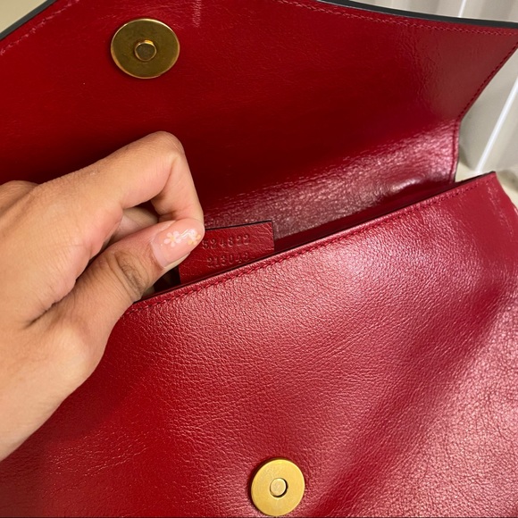 Gucci Thiara Double Shoulder Bag gg marmont - Picture 8 of 14